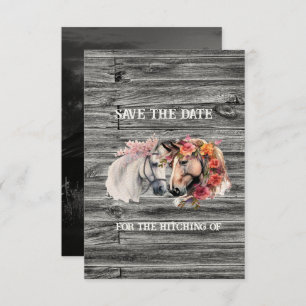 Wir bekommen heftige Western-Hochzeit Save The Date