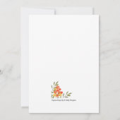 Wir bekommen maßgeschneiderte Herbstfarben Save The Date (Rückseite)