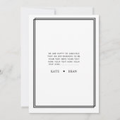 Wir bekommen Verlobtes Minimalistisches Foto Einladung (Rückseite)