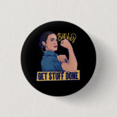 Wir bekommen Zeug erledigt AOC Rosie den Niveter Button (Vorderseite)