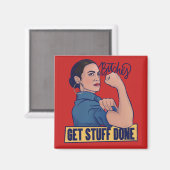 Wir bekommen Zeug erledigt AOC Rosie den Niveter Magnet (Vorderseite/Rückseite)