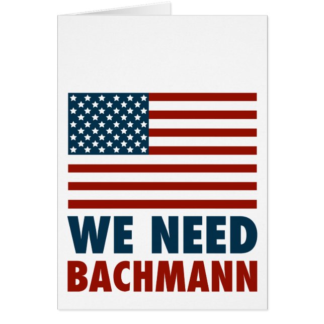Wir benötigen Michele Bachmann (Vorne)