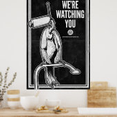 Wir beobachten dich. poster (Küche)