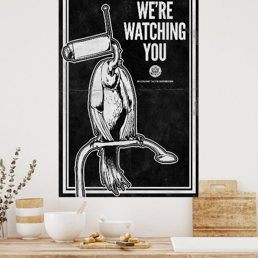 Wir beobachten dich. poster (Küche)