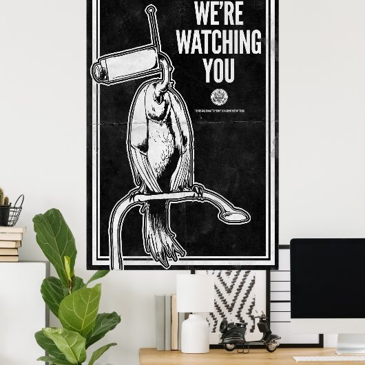 Wir beobachten dich. poster (Heimbüro)