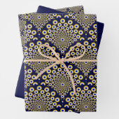 Wir beobachten euch das Art Deco von Marine und Go Geschenkpapier Set (Beispiel)