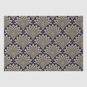Wir beobachten Sie Marine und Gold Art Deco Craft Seidenpapier