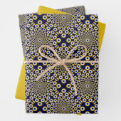 Wir beobachten Sie, wie Navy und Gold geteert werd Geschenkpapier Set (Beispiel)