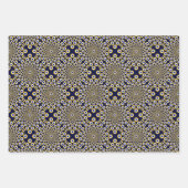 Wir beobachten Sie, wie Navy und Gold geteert werd Geschenkpapier Set (Vorderseite)