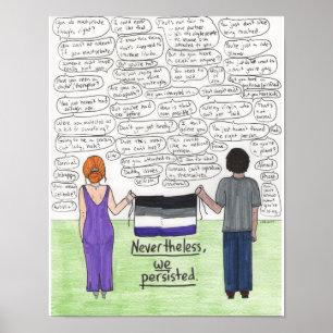 Wir bestanden (asexuales) 11x14 fort poster