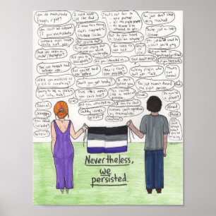 Wir bestanden (asexuales) 8.5x11 fort poster