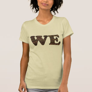 WIR: bestätigende menschliche Verbindung u. T-Shirt