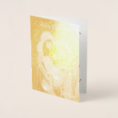 Wir beten, dass du ein sehr frohes Weihnachtsfest Folienkarte (Vorderseite)