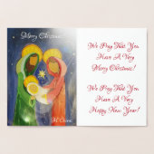 Wir beten, dass du ein sehr frohes Weihnachtsfest Folienkarte (Innenseite)