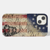 Wir, Betsy Ross, die amerikanische Flagge und Schl iPhone Hülle (Rückseite (Horizontal))