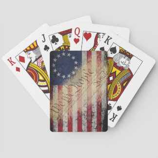 Wir Betsy Ross Vintage amerikanische Flagge Spielkarten