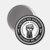 Wir betteln geteilt magnet (Vorderseite/Rückseite)