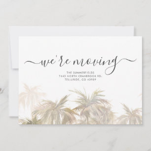 Wir bewegen Adresse Palm Trees bewegt Ankündigung
