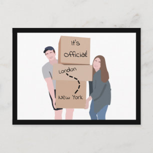 Wir bewegen Ankündigung Postkarte