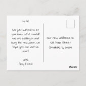 Wir bewegen Ankündigung Postkarte (Rückseite)