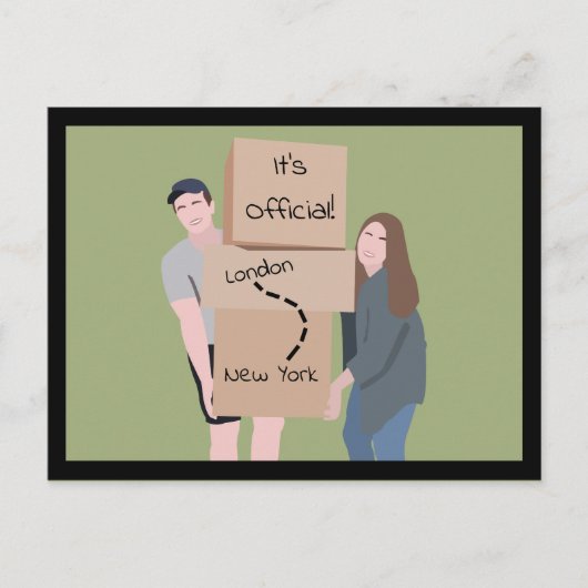 Wir bewegen Ankündigung Postkarte (Vorderseite)