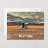 WIR BEWEGEN ANKÜNDIGUNGSPOSTKARTE (Vorne/Hinten)