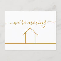 Wir bewegen Chic Gold Änderung der Adresse Neue Zu