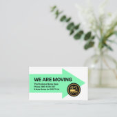 WIR BEWEGEN DAS Geschäftsbüro Visitenkarte (Stehend Vorderseite)