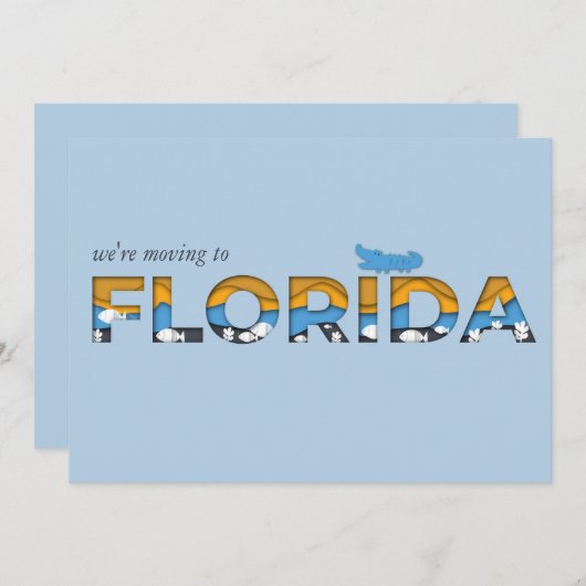 Wir bewegen das tropische Florida Ankündigung (Vorne/Hinten)