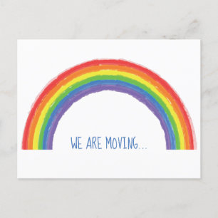 Wir bewegen den Regenbogenwechsel in der Adressver Postkarte