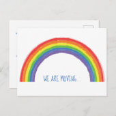 Wir bewegen den Regenbogenwechsel in der Adressver Postkarte (Vorne/Hinten)