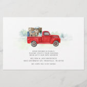 Wir bewegen den roten LKW-Adresswechsel Briefpapier (Rückseite)