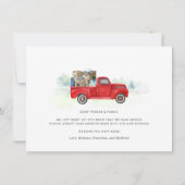 Wir bewegen den roten LKW-Adresswechsel Mitteilungskarte (Rückseite)