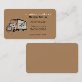 Wir bewegen den Service des Unternehmens Visitenkarte (Vorne/Hinten)