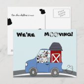 Wir bewegen Kuh-Postkarte Ankündigungspostkarte (Vorne/Hinten)