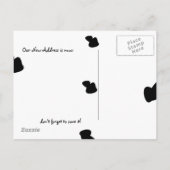 Wir bewegen Kuh-Postkarte Ankündigungspostkarte (Rückseite)