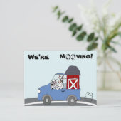 Wir bewegen Kuh-Postkarte Ankündigungspostkarte (Stehend Vorderseite)