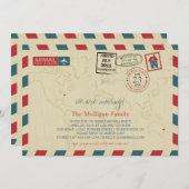 Wir bewegen Luftpost | Abschiedliches Party Einladung (Vorne/Hinten)