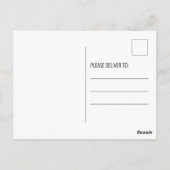 Wir bewegen neue handgeschriebene Kalligrafie-Adre Postkarte (Rückseite)