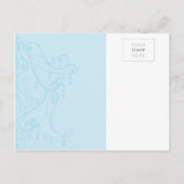 WIR BEWEGEN POSTCARD :: Kronleuchter Ankündigungspostkarte (Rückseite)