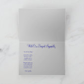 Wir bewegen uns alle durch, mit tiefstem Beileid~ Karte (Innenseite)