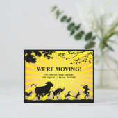 Wir bewegen uns | Ankündigung über kühne, farbenfr Postkarte (Stehend Vorderseite)