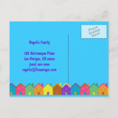 Wir bewegen uns! Ankündigungskarte Ankündigungspostkarte (Rückseite)