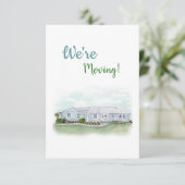 "Wir bewegen uns"-Ankündigungskarte Dankeskarte (Stehend Vorderseite)