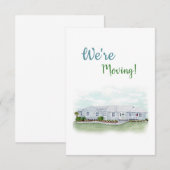 "Wir bewegen uns"-Ankündigungskarte Dankeskarte (Vorne/Hinten)