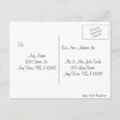 Wir bewegen uns ankündigungspostkarte (Rückseite)