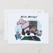 Wir bewegen uns! ankündigungspostkarte (Vorne/Hinten)