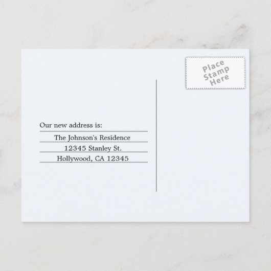 Wir bewegen uns! ankündigungspostkarte (Rückseite)