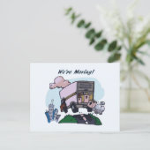 Wir bewegen uns! ankündigungspostkarte (Stehend Vorderseite)