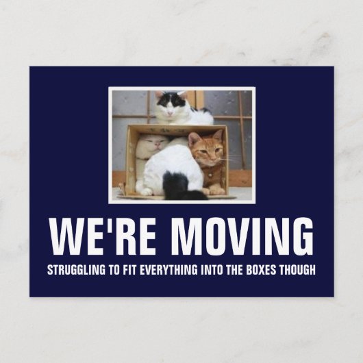 Wir bewegen uns ankündigungspostkarte (Vorderseite)